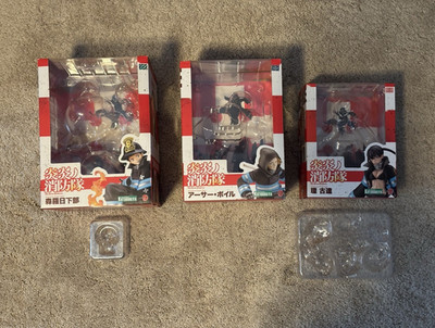  (BOXS) KOTOBUKIYA Fire Force ARTFX J Figure lot (BOXS) Shinra, Arthur, Tamaki