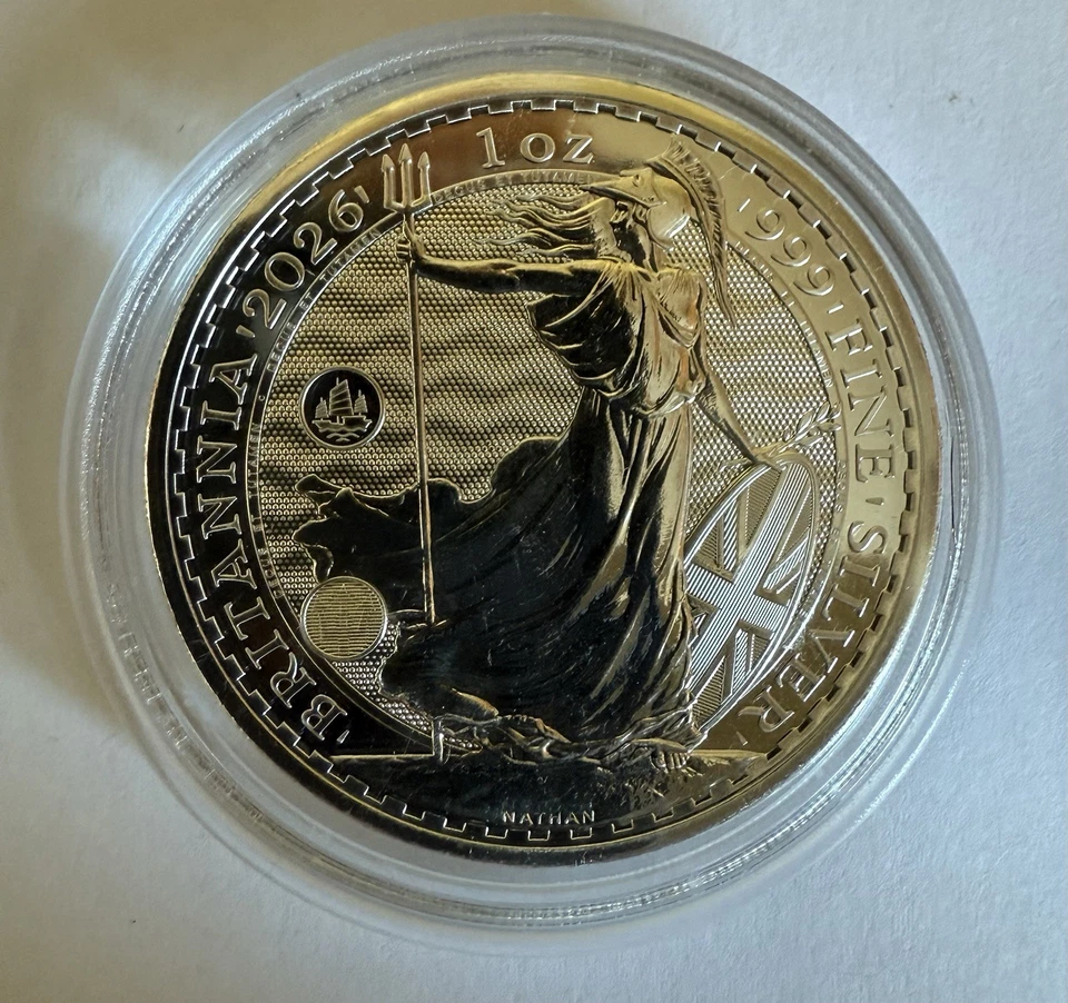 2026 Britannia 1oz 999 Hong Kong Privy Silver Coin In Capsule - Image 2 of 3