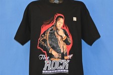 vtg Y2K WWF DWAYNE JOHNSON THE ROCK OF ALL AGES DEADSTOCK t-shirt WRESTLING L