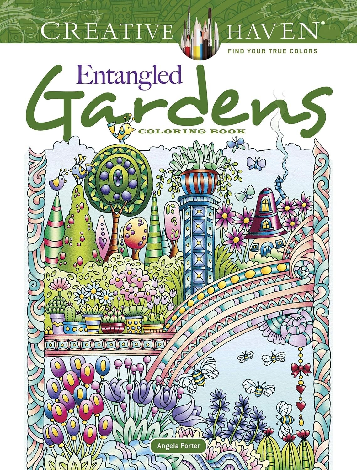 Creative Haven Entangled Gardens Coloring Book by Angela Porter - 9780486845463 - Image 4