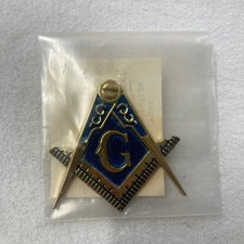 Masonic 2" Car Emblem Master Mason Cut Out Square Compass Metal Fraternity NEW!