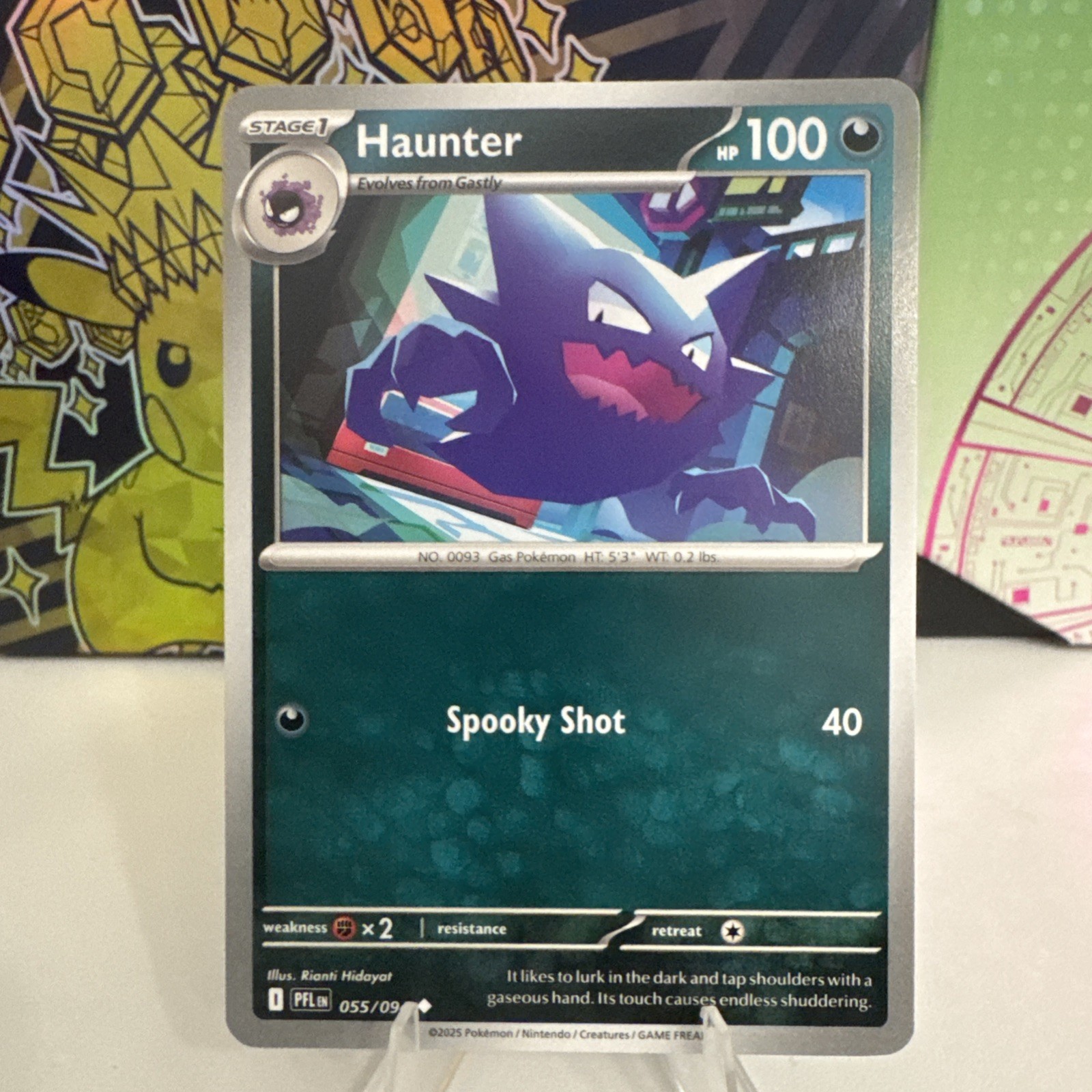 Haunter Normal Uncommon ME02: Phantasmal Flames - 055/094 NM Pokemon Reg