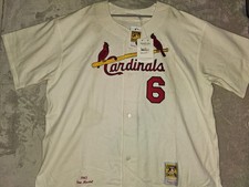 Stan Musial St. Louis Cardinals Mitchell & Ness Authentic Jersey 5X ($300retail)