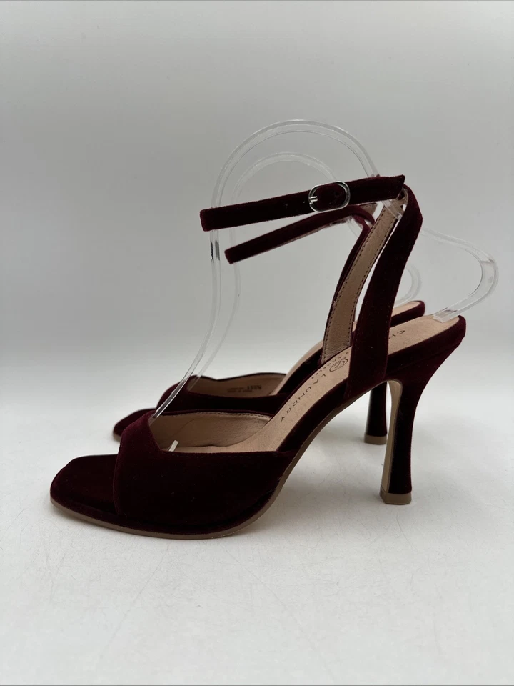 CHINESE LAUNDRY Women’s  Lynwood Dress Wine Red Velvet Heel Size 6:5 - Image 3 of 4