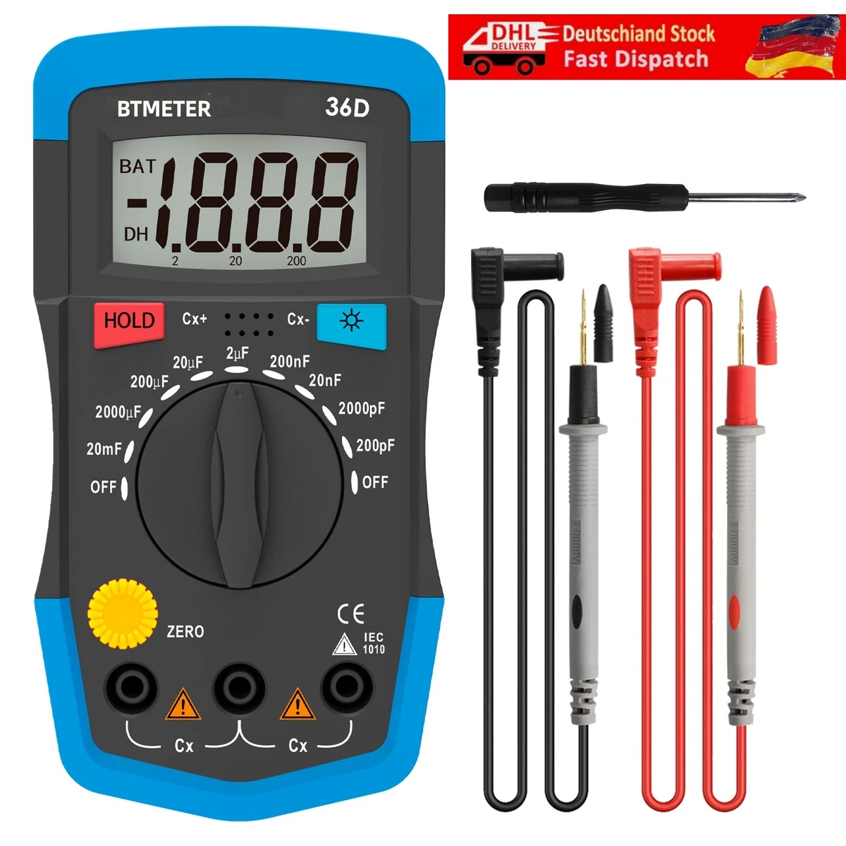 Digitale multimeter draagtas waterdichte canvas tas beschermende zachte tas voor testmeters S M L maten zwarte opslag (L