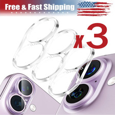 For iPhone 16 15 14 12 11 Pro Max Tempered Glass Camera Lens Cover Protector LOT