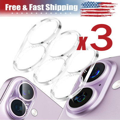 For iPhone 16 15 14 12 11 Pro Max Tempered Glass Camera Lens Cover Protector LOT