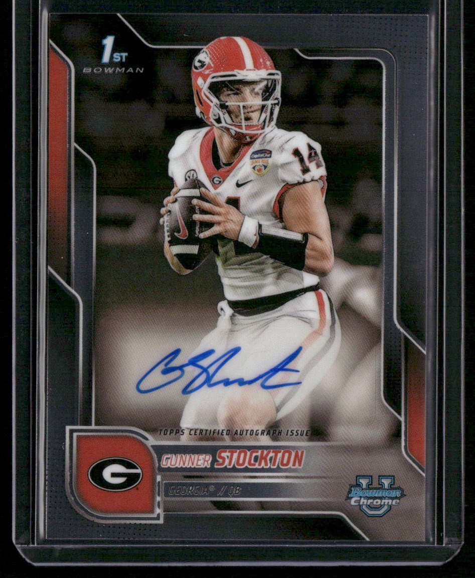 2025 Bowman University Chrome #BCA-GS Gunner Stockton Chrome Prospect Autographs
