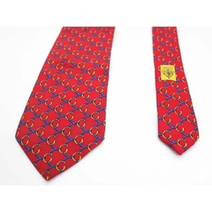 Gucci GG Chaîne Cravate Mode Business Travail Accessoires Rouge x Occasion KIDS 0