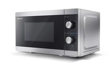 SHARP YC-MS01E-S Forno a Microonde 20 Litri 800 Watt 5 Livelli Timer Argento