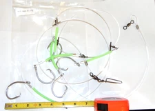 Deep Drop Bottom Fishing GLOW Rig Golden Tile Rosefish Snapper Grouper 5 Hooks