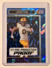 🔥 2025 JORDYN TYSON 1/1 LEAF PRO SET METAL BLUE CRYSTAL PRE PRODUCTION PROOF 🔥