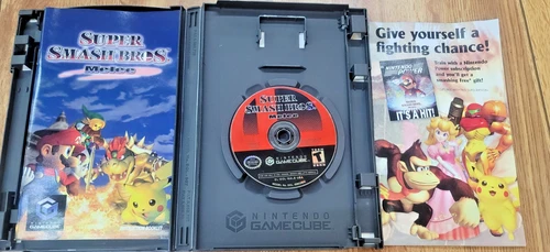 Super Smash Bros Melee (GameCube, 2001) CIB  Not For Resale NICE DISC