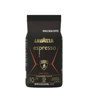 Lavazza Espresso Whole Bean for Automobili Lamborghini, Dark Roast, Arabica and