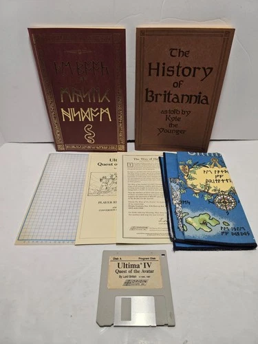 New ListingUltima IV Quest of the Avatar w/ Manual Map & Inserts 3.5" Commodore Amiga