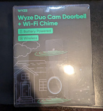 Wyze Wireless Duo Cam Doorbell, Battery, 2 Cameras, 2-Way Audio, Night Vision