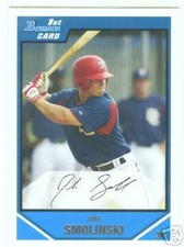 Jake Smolinski Texas Rangers 2007 1st Bowman Card