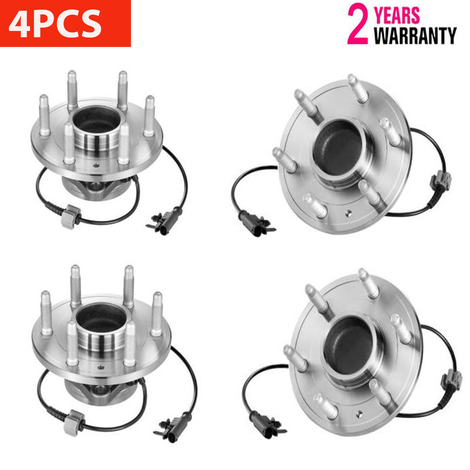 4x 2WDFront Wheel Bearing &Hub for Cadillac Escalade Chevy Tahoe Silverado 1500