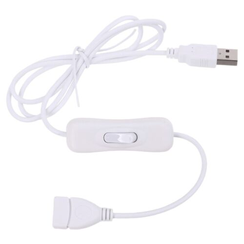 Extension Data Cable with Switch for USB LED Strips Fan Charger Laptop Desk Lamp - Picture 1 of 8