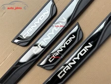 For GMC Canyou Accessories Black Border Door Scuff Sill Cover Panel Step Protect