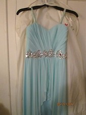 Auqamarine/green Juniors prom dress size 9
