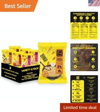Nourishing Plant-Based Ramen Trio - Keto-Friendly 6 Pack, High Protein Meal Kit