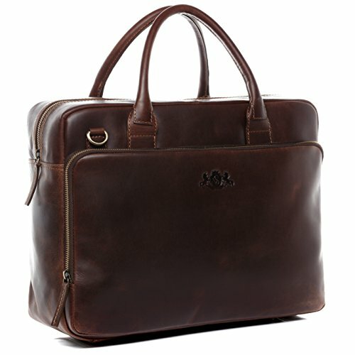 SID \u0026 VAIN Borsa tracolla porta pc vera pelle vintage RYAN grande XXL (z6u)  | eBay
