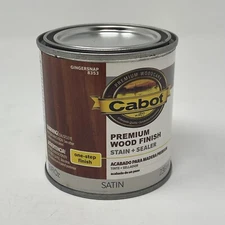 Valspar Cabot 8353 Premium Wood Finish Stain + Sealer, Satin, Gingersnap 8 oz.