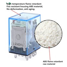 10PCS DC 12V Small Relay LY2NJ DC 10A 8 Pin Coil DPDT NEW