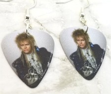 Labyrinth Jareth David Bowie Guitar Pick Earrings