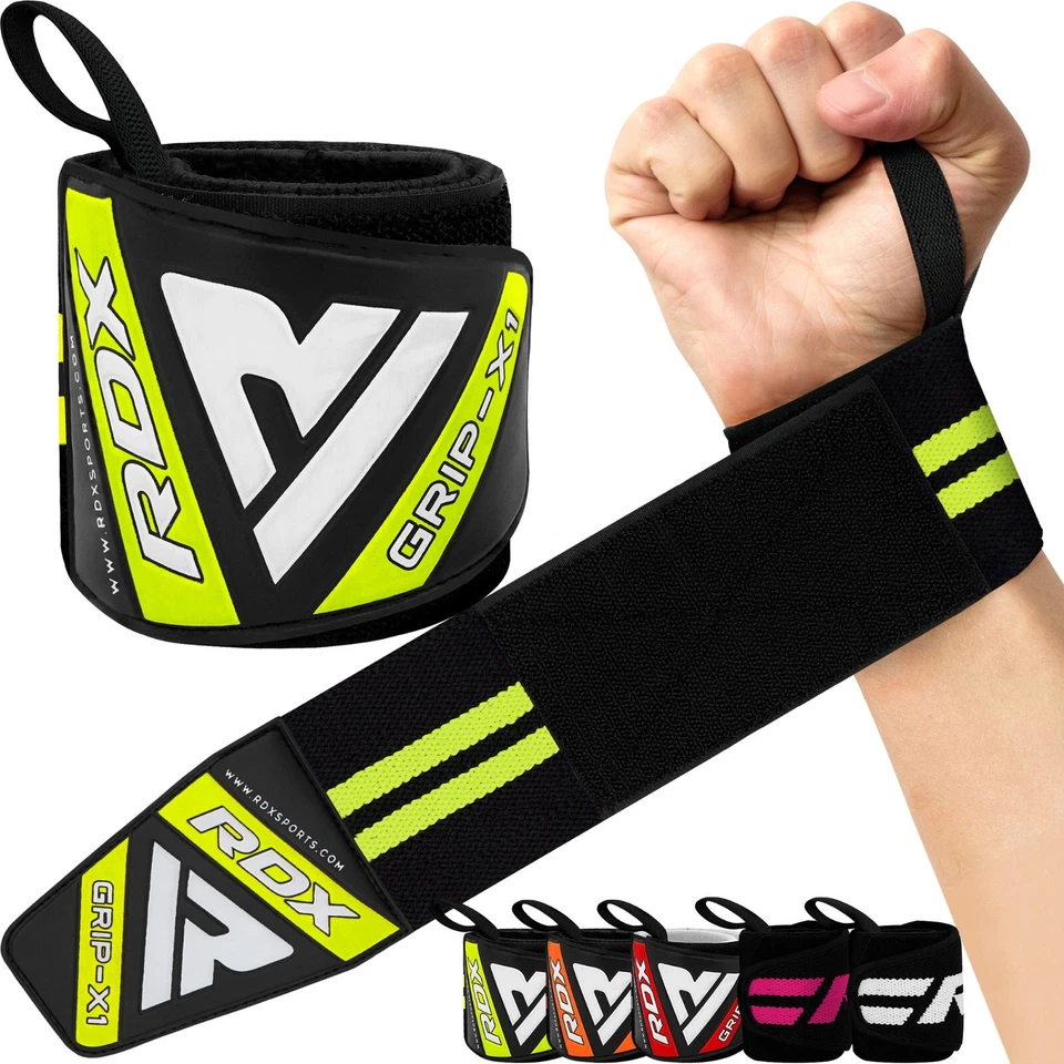 RDX Poignet Musculation Entraînement Sangles Gym Soutien Grip Gant Culturisme F - Photo 1/1