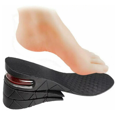 Men Height Increase Insole Shoe Lift Women Heel Pad Cushion Insert 3 Layer Tall