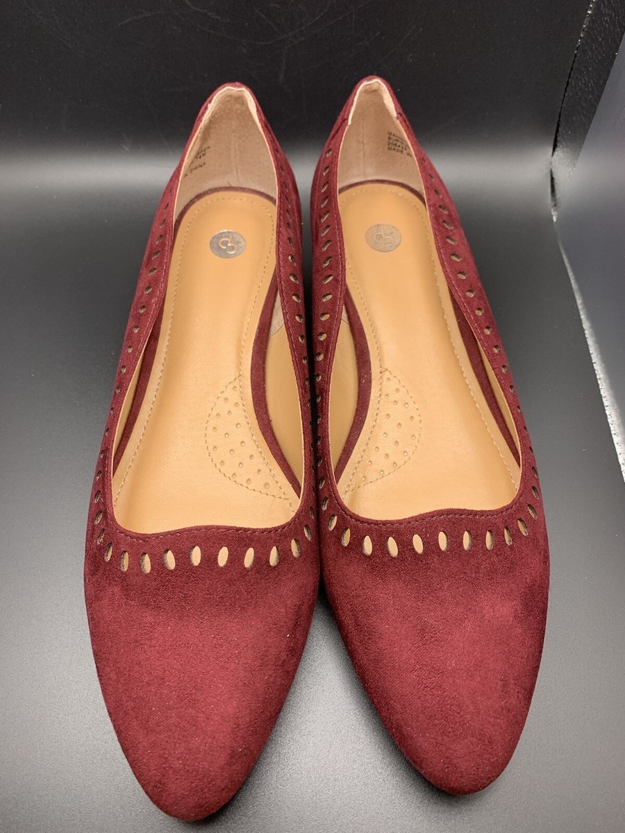 CP Women's Shoes Burgandy Size 7 1/2 M 206433 View 6