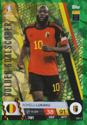 Romelu Lukaku Emerald Parallels Golden Goalscorer Holo Grün GG 2 UEFA EURO 2024