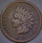 1881 Indian Head Cent VF