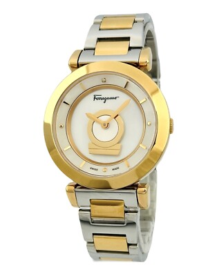 Salvatore Ferragamo Womens Gold Numeral Watch Ferragamo Crystal Petite Watch - Women | Ferragamo main image 3