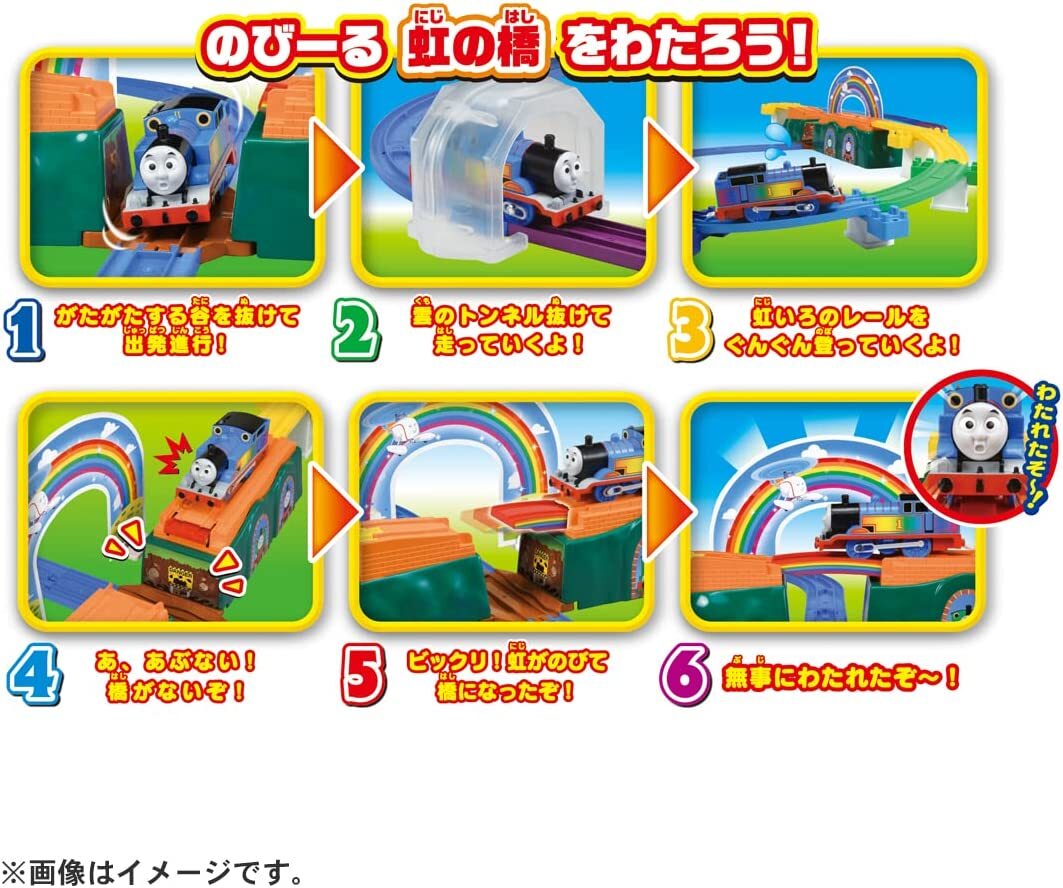 Takara Tomy Plarail Thomas & Rainbow bridge Set Action Figure