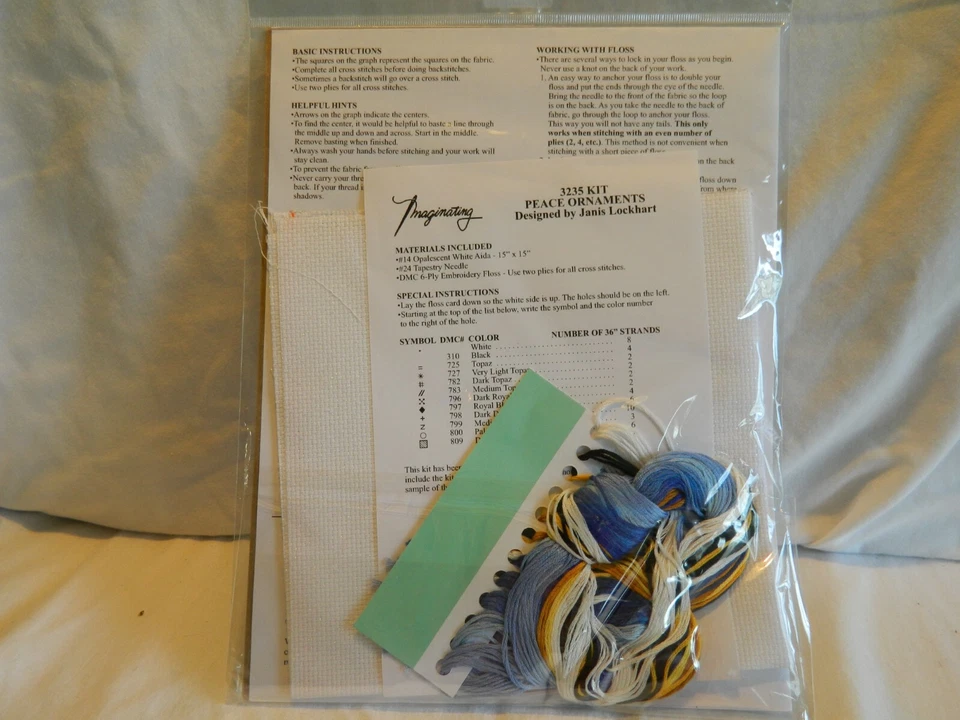 C-25 NUEVO KIT PUNTO DE CRUZ CONTADO IMAGINANDO B “ADORNOS DE PAZ” Foto 4 de 4