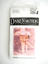 Danz N Motion by Danshuz Footed Stretch Tights Children's White Size 8-10 595