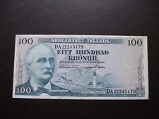 ISLAND (ICELAND). 100 KRONUR L. 1961