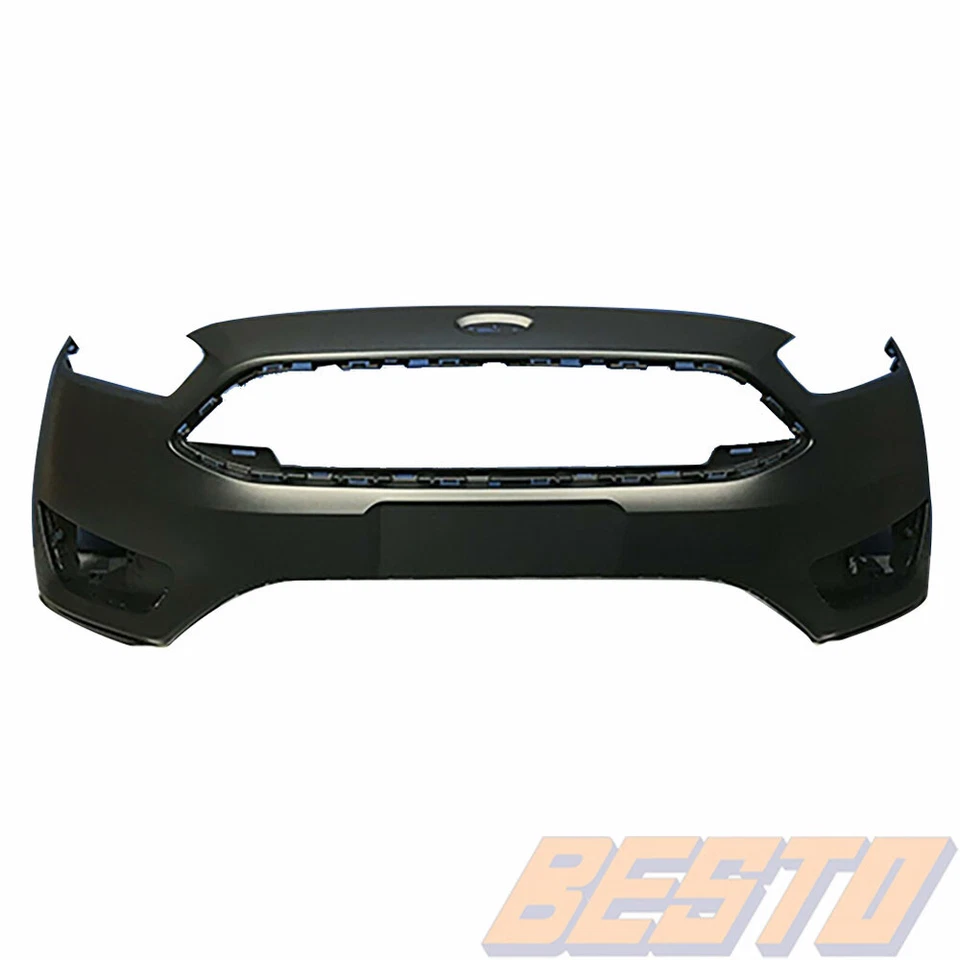 For Ford Focus 2015 2016 2017 2018 Front Bumper Cover Plastic W/O Sensor Holes - Image 3 of 4