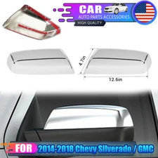 Chrome Side Mirror Covers Cap Pair For 2014-2018 Chevy Silverado/GMC Sierra 1500