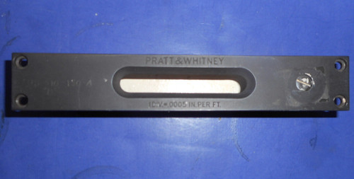 Pratt & Whitney Machinist Level Vial Holder / Top Plate Assembly