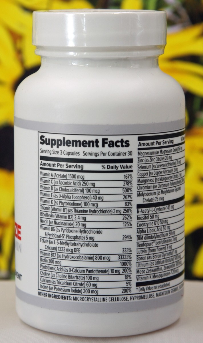 10X Health Optimize Methylated Multivitamin 90 Capsules, 10/2026