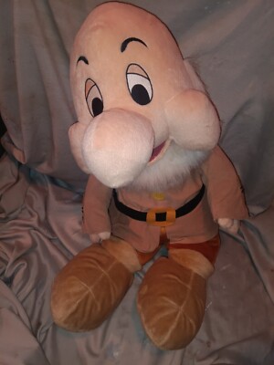 Large Sneezy Disney Store 25'' Stuffed Plush Snow White Dwarfs No Hat