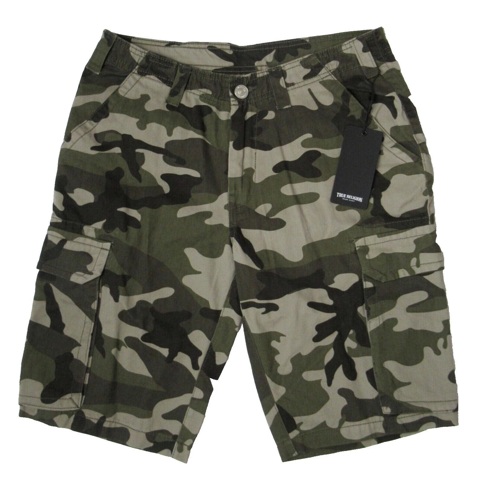 Pantalones cortos de camuflaje para hombres True Religion