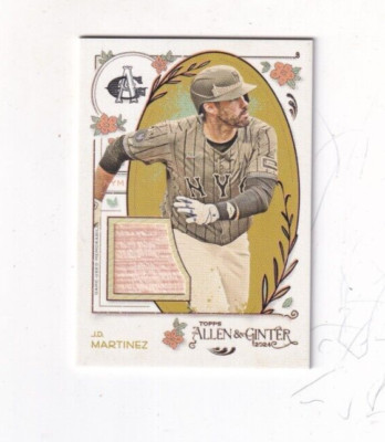 2024 J.D. MARTINEZ TOPPS ALLEN & GINTER  GU BAT RELIC NEW YORK METS