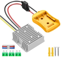 20V to 12V Step Down Converter for DeWalt 20V Power Wheels Battery Adapter DC...
