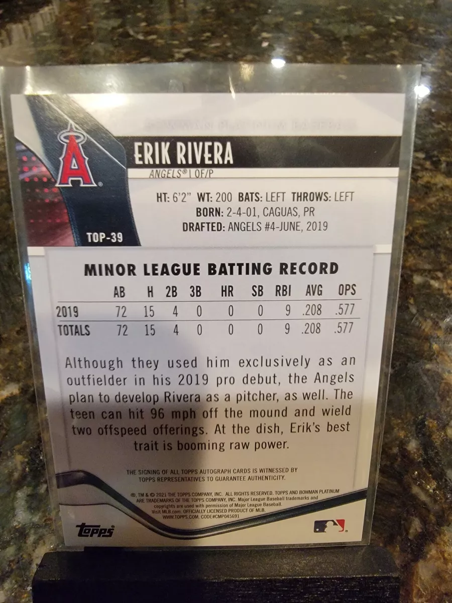 半額セール エリックリベラ ERIK RIVERA ROOKIE AUTO - ネット取寄