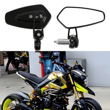 Motorcycle Rearview 7/8" Handle Bar End Mirrors For 2014-2023 Honda Grom 125